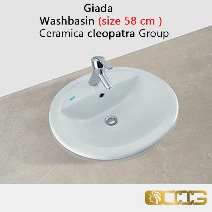 Washbasin ( size 58cm ) - Giada - Ceramica cleopatra Group