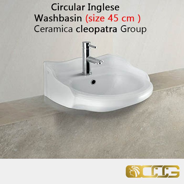  Washbasin ( size 45 cm ) - Circular Inglese - Ceramica cleopatra Group