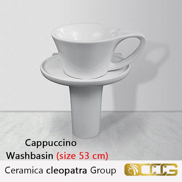 Washbasin ( size 53cm ) - Cappuccino - Ceramica cleopatra Group