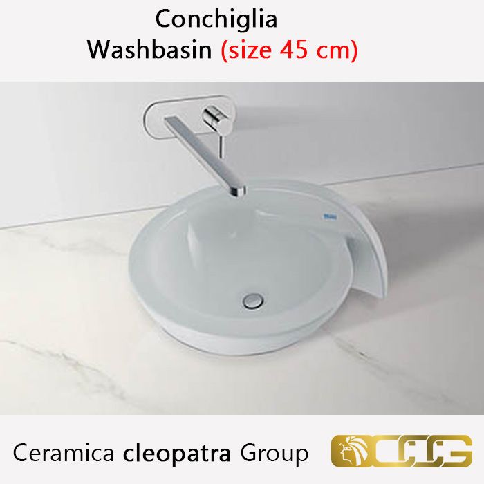  Washbasin ( size 45 cm ) - Conchiglia -  Ceramica cleopatra Group