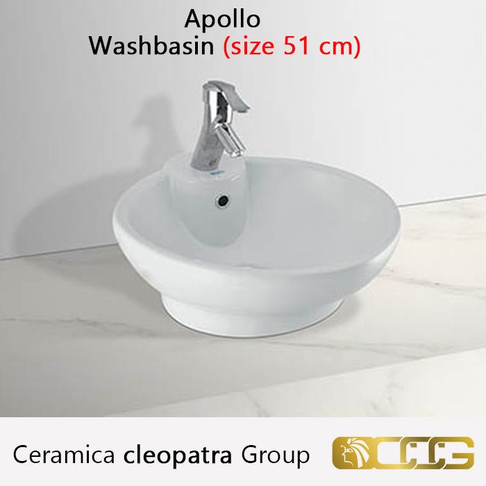 Washbasin ( size 51 cm ) - Apollo -  Ceramica cleopatra Group