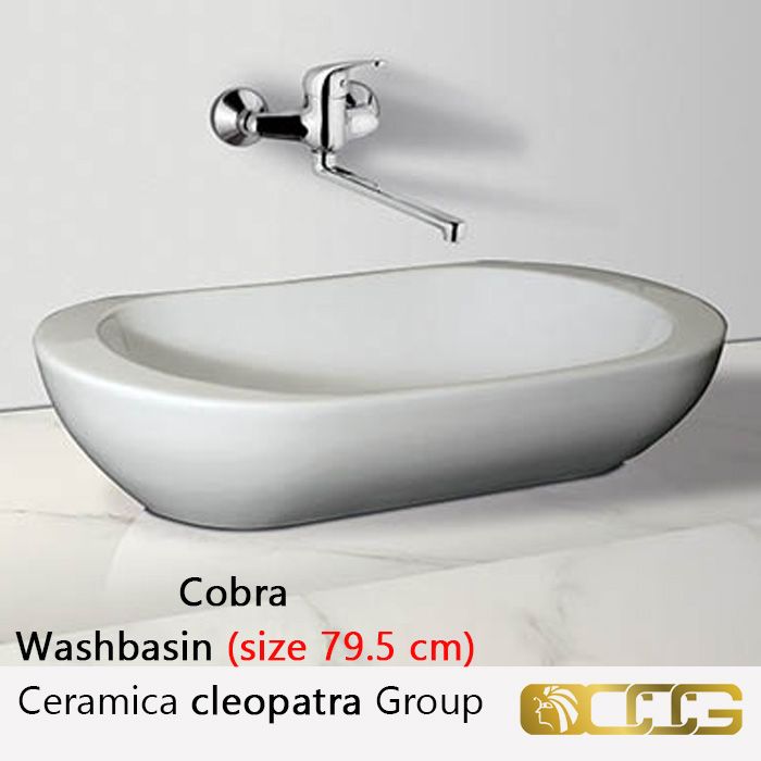 washbasin ( size 79.5 cm ) - Cobra - Ceramica cleopatra Group 