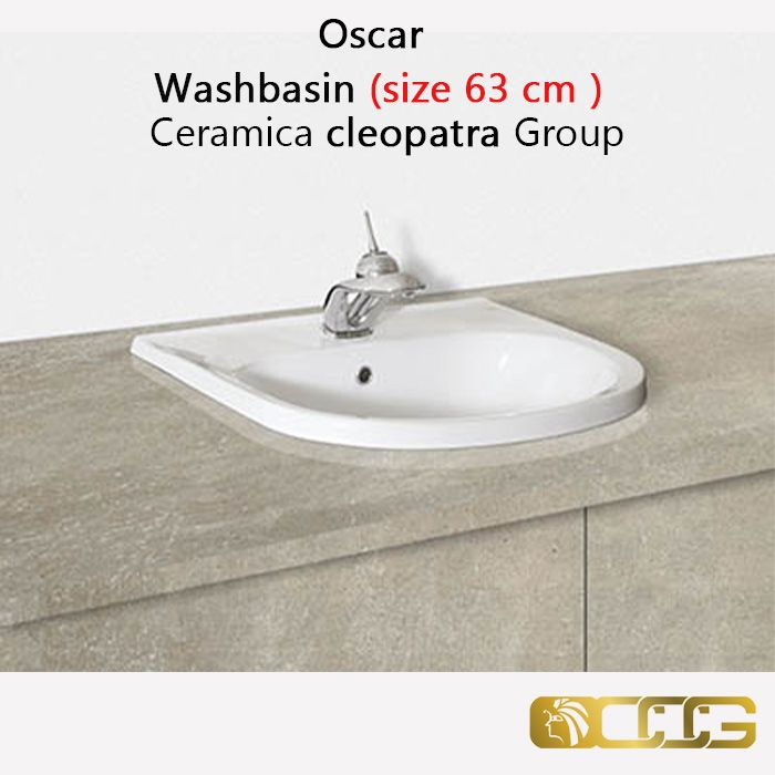 Washbasin (size: 63 cm ) - Oscar - Ceramica cleopatra Group