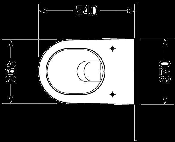 Starck 2 Toilet wall mounted-370 x 540 mm-Duravit