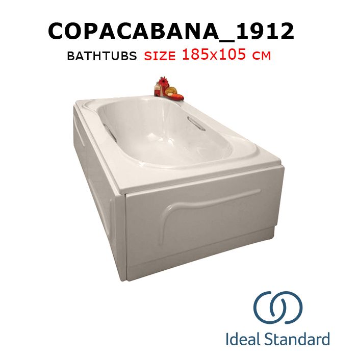 Copacabana_1912 bathtubs 185x105 cm Ideal standard