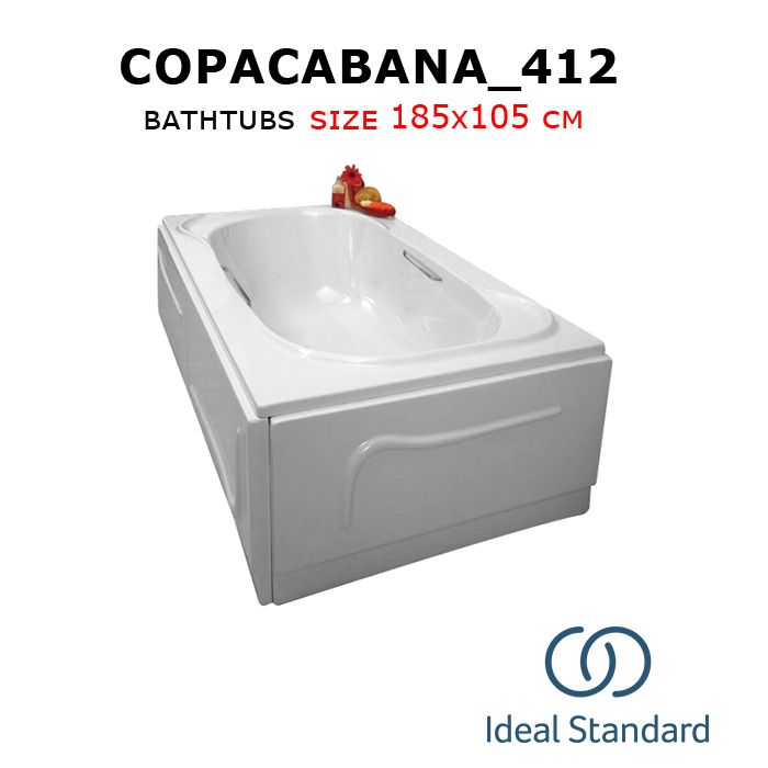 Copacabana_412 bathtubs 185x105 cm Ideal standard