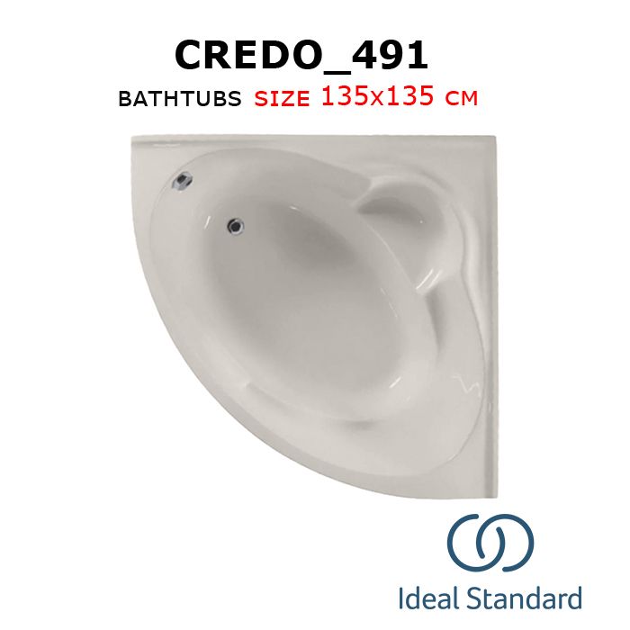 Credo_491 bathtubs 135x135 cm Ideal standard