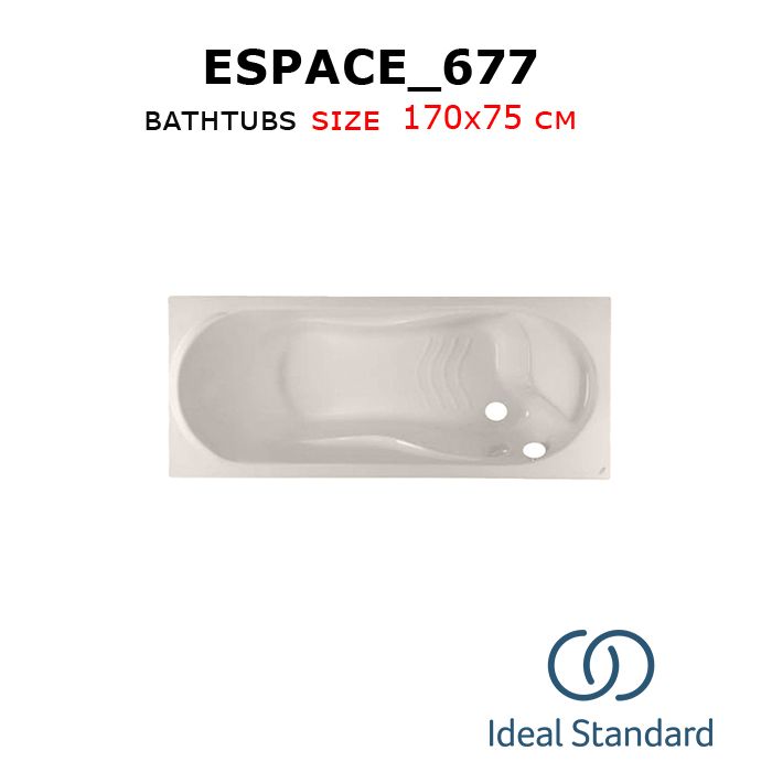 Espace_677 bathtubs 170x75 cm Ideal_standard