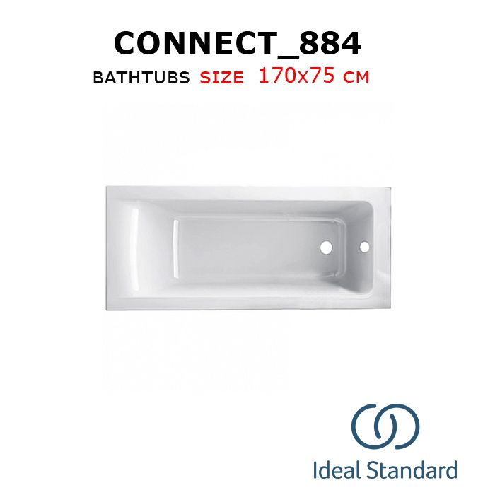 Connect_884 bathtubs 170x75 cm Ideal standard