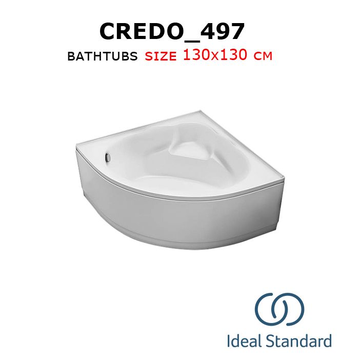 Credo_497 bathtubs 130x130 cm Ideal standard