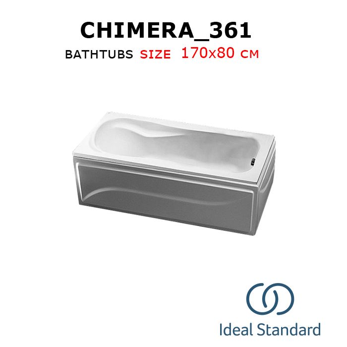 Chimera_361 bathtubs 170x80 cm Ideal standard