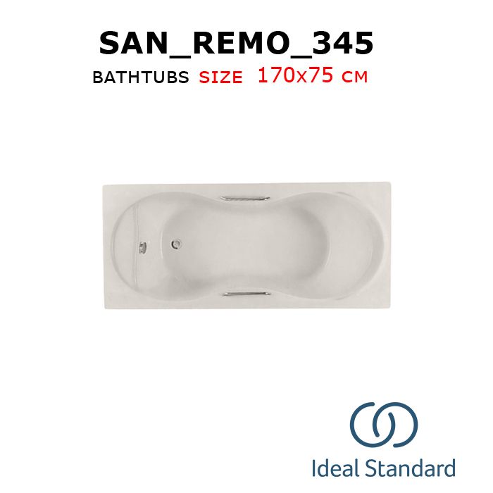 San_Remo_345 bathtubs 170x75 cm Ideal standard
