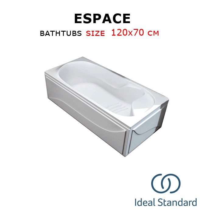 Espace bathtubs 120x70 cm Ideal standard