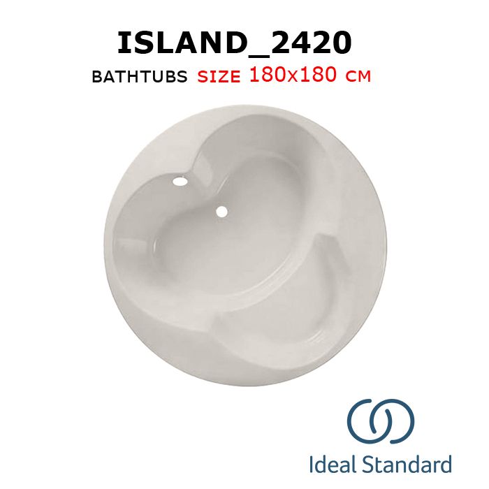 Island_2420 bathtubs 180x180 cm Ideal standard