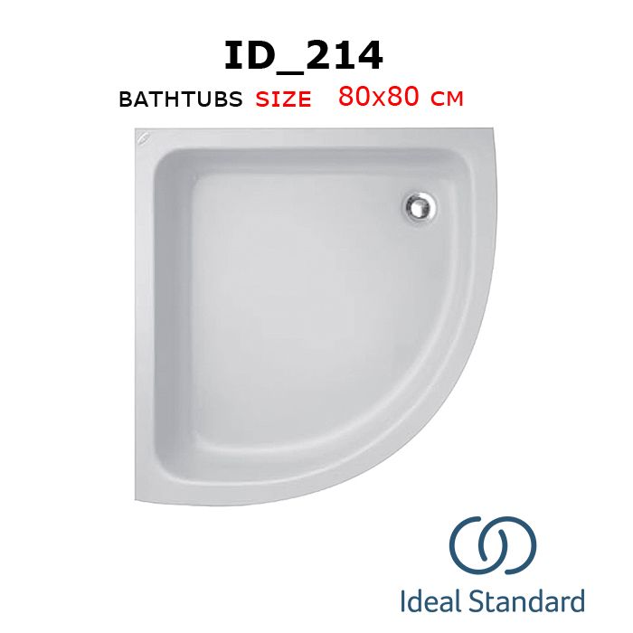 Id_214 bathtubs 80x80 cm Ideal standard