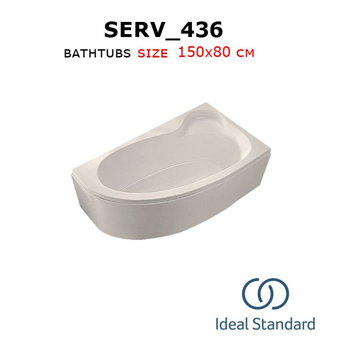 Serv_436 bathtubs 150x80 cm Ideal standard