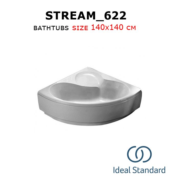 Stream_622 bathtubs 140x140 cm Ideal standard_