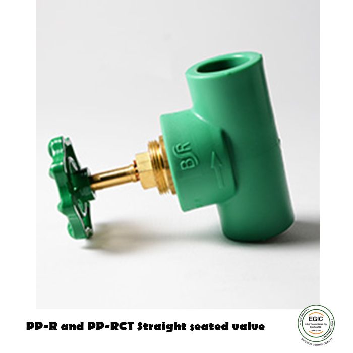 PP-R and PP-RCT Straight seated valve Banninger 