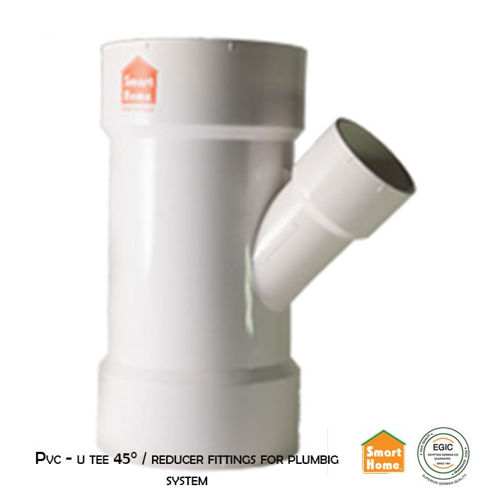  Pvc - u tee 45_ / reducer fittings for plumbig s