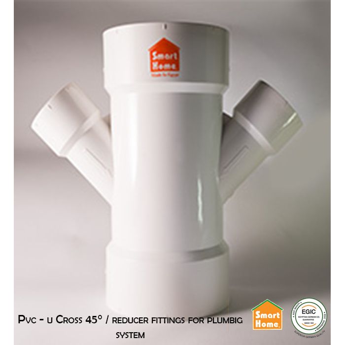  Pvc - u Cross 45_ / reducer fittings for plumbig s