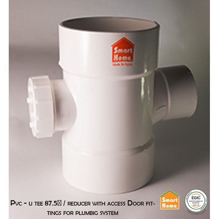  Pvc - u tee 87.5_/ reducer with access Door fittings for plumbi