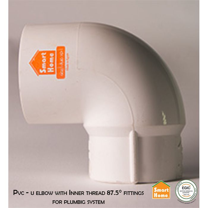  Pvc - u elbow with Inner thread 87.5_ fittings for plumbig s