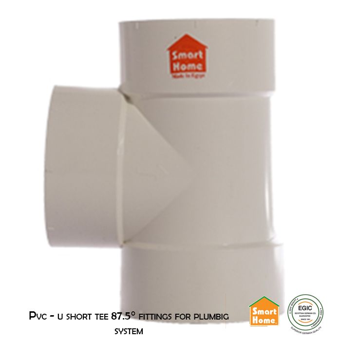  Pvc - u short tee 87.5_ fittings for plumbig s