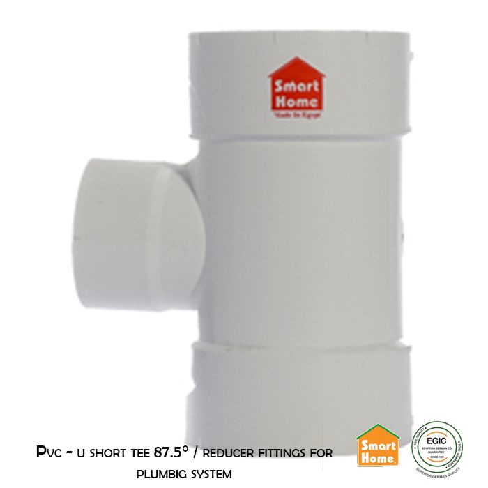  Pvc - u short tee 87.5_ / reducer fittings for plumbig s
