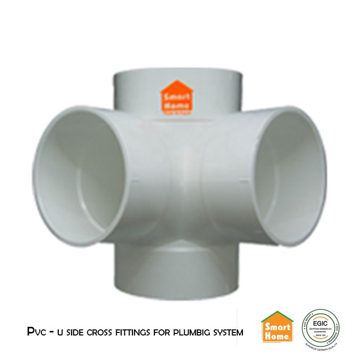  Pvc - u side cross fittings for plumbig system