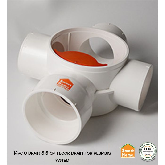 Pvc u drain 8.8 cm floor drain for plumbig system