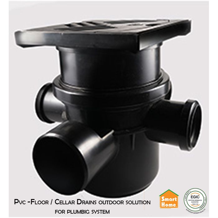 Pvc -Floor / Cellar Drains outdoor solution
for plumbig system