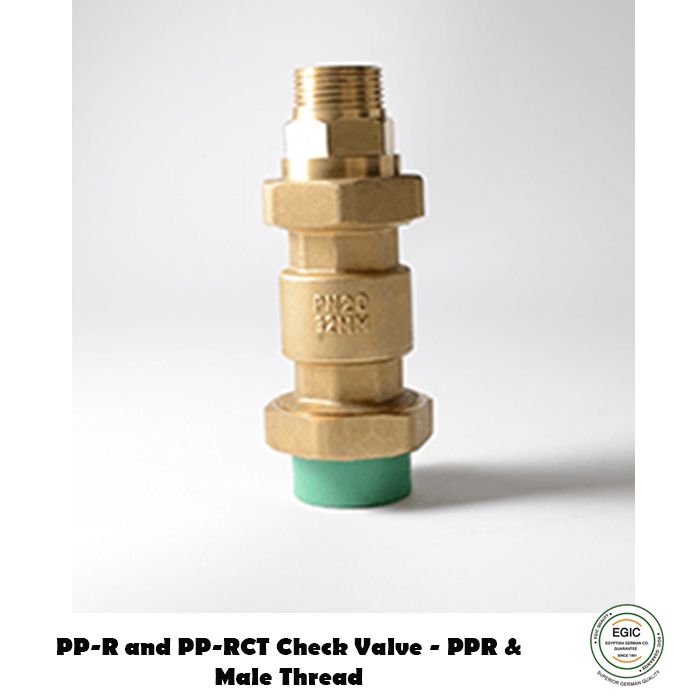  PP-R and PP-RCT Check Valve - PPR & Male Thread Banninger fittings