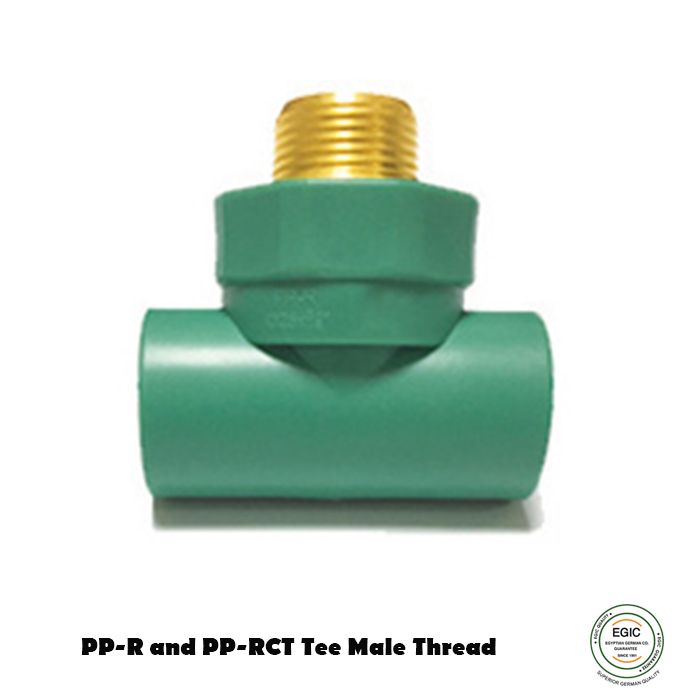 PP-R and PP-RCT Tee Male Thread Banninger fittings