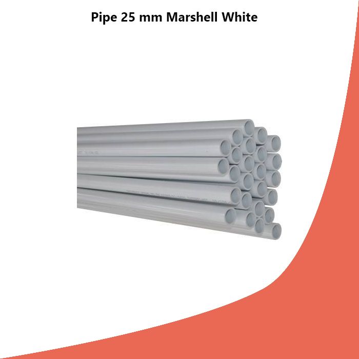 Pipe 25 mm Marshell White