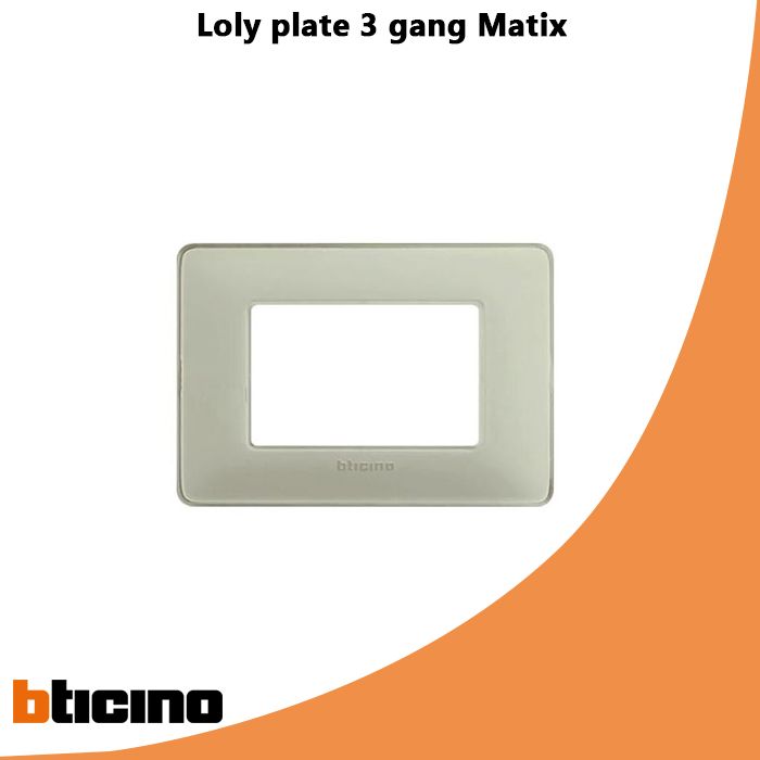 Loly plate 3 gang Matix