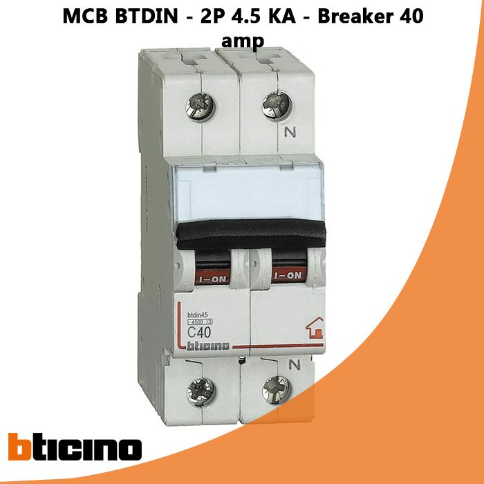 MCB BTDIN - 2P 4.5 KA - Breaker 40 amp 