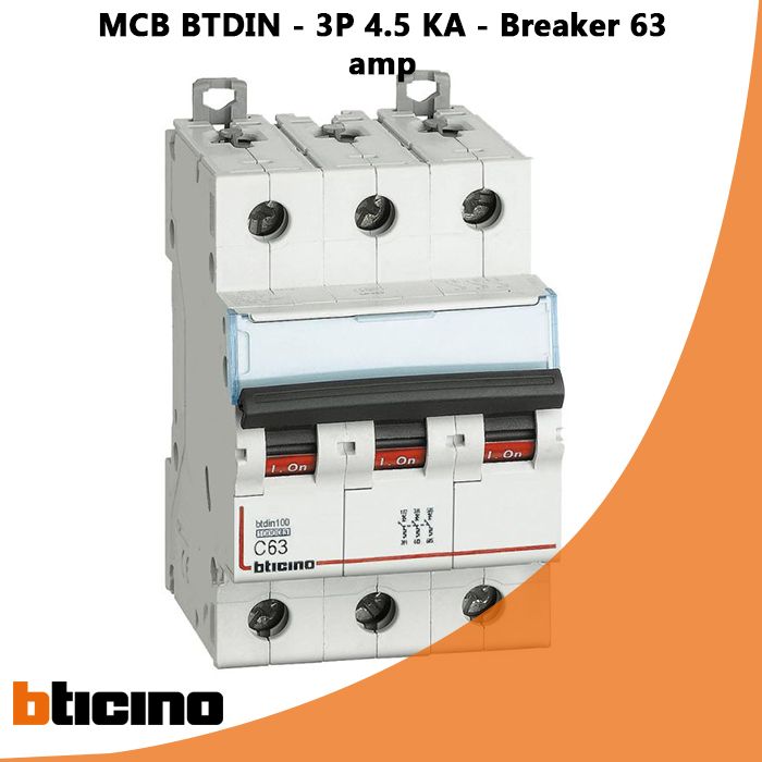 MCB BTDIN - 3P 4.5 KA - Breaker 63 amp 