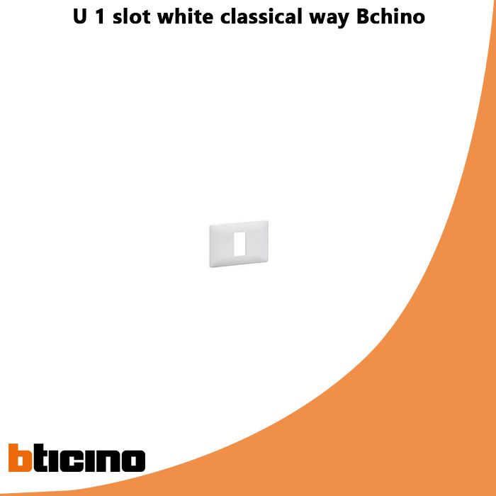 U 1 slot white classical way Bchino