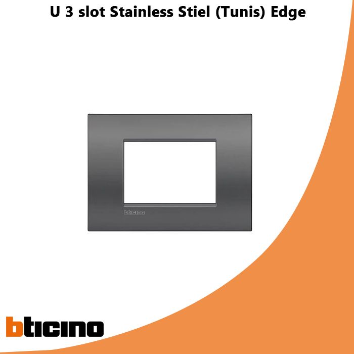 U 3 slot Stainless Stiel (Tunis) Edge