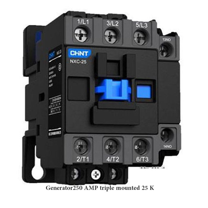 Generator250 AMP triple mounted 25 K