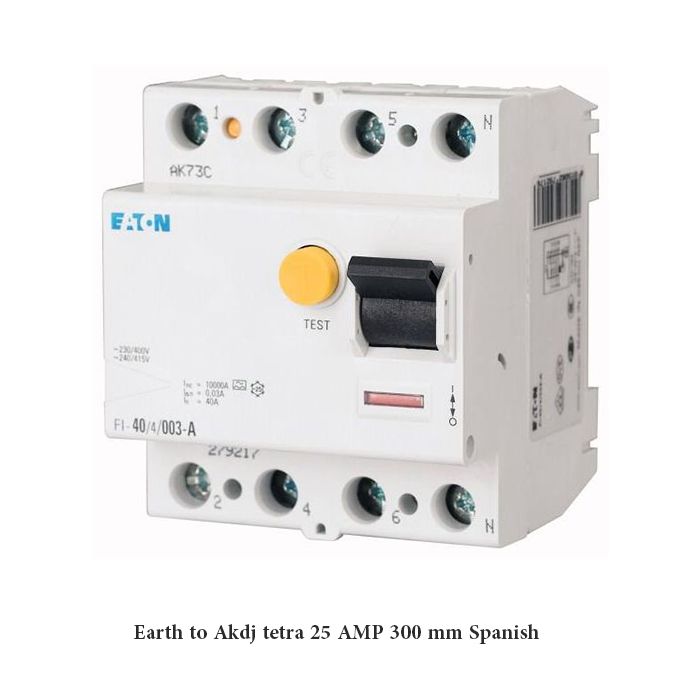 Earth to Akdj tetra 25 AMP 300 mm Spanish