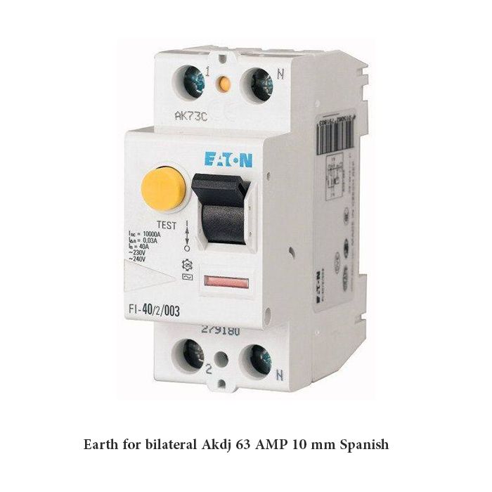 Earth for bilateral Akdj 63 AMP 10 mm Spanish