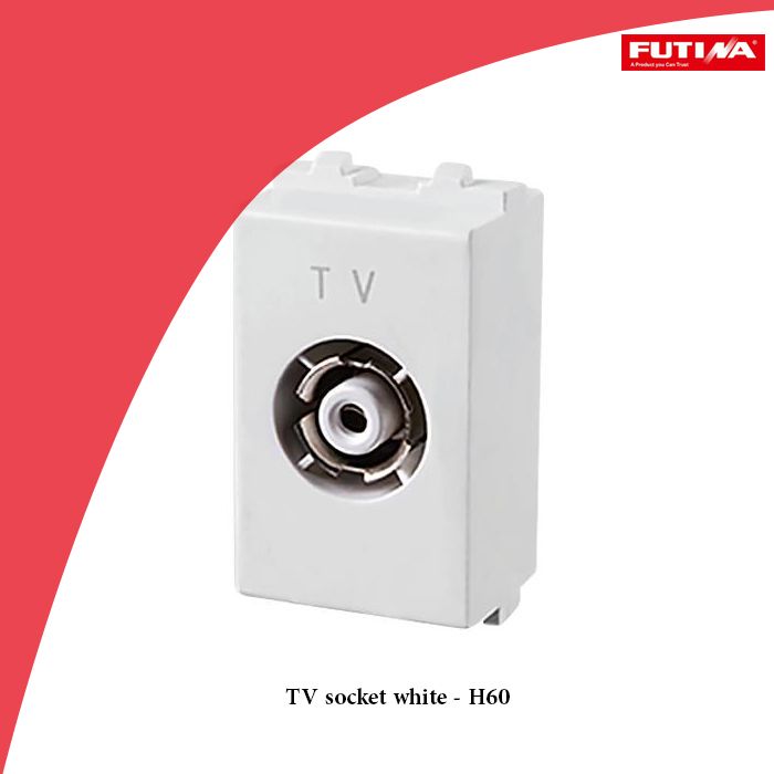 TV socket white - H60