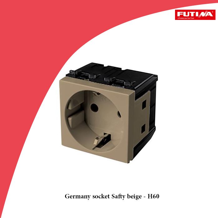 Germany socket Safty beige - H60