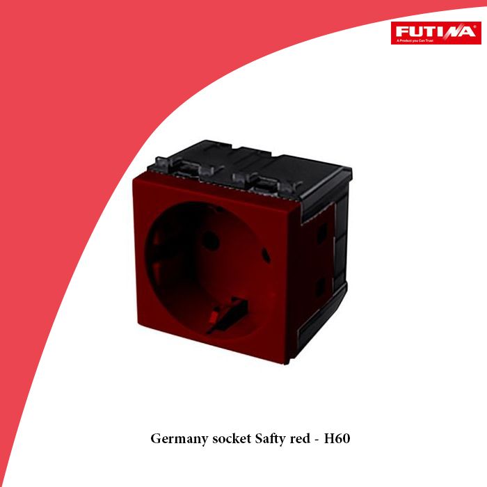 Germany socket Safty red - H60