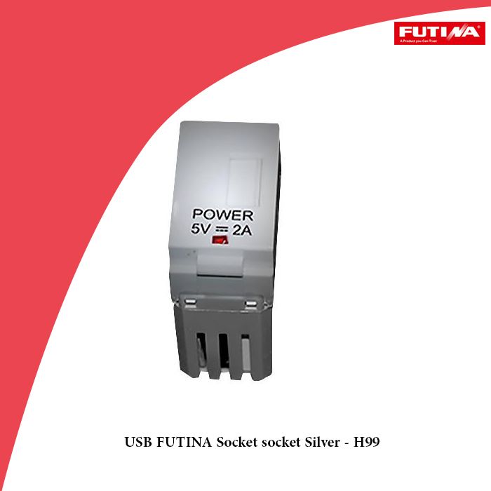 USB FUTINA Socket socket Silver - H99