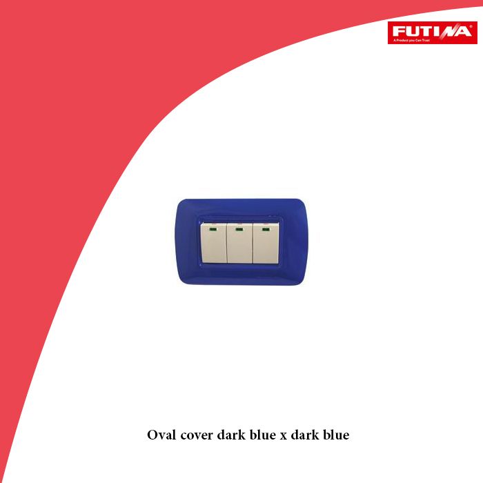 Oval cover dark blue x dark blue