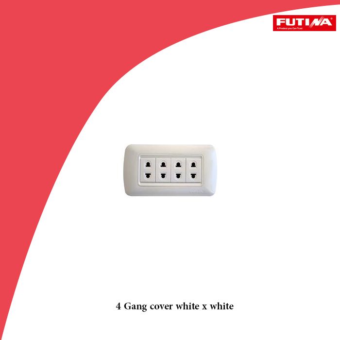 4 Gang cover white x white