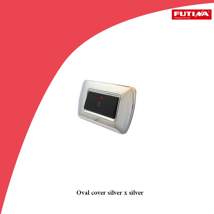 Oval cover silver x silver