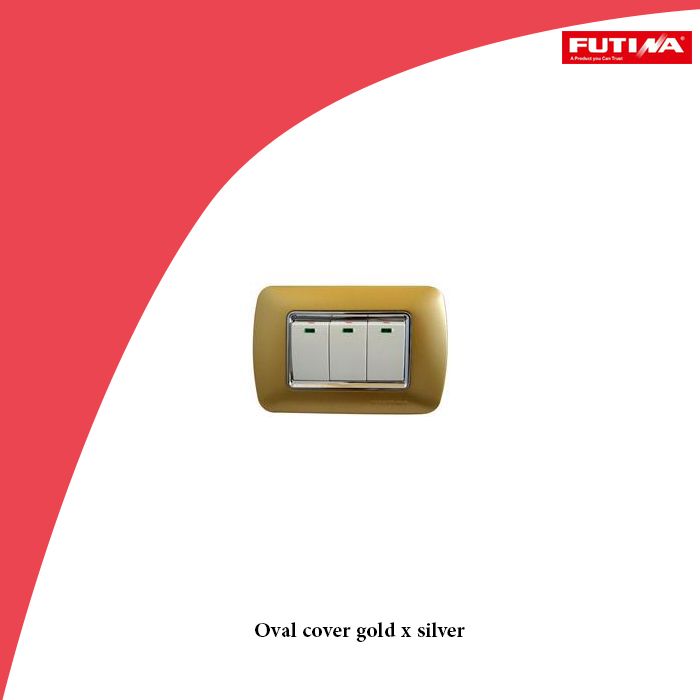 Oval cover gold x silver